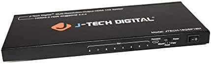J-Tech Scaler דיגיטלי/פלט רב-רזולוציה 18GBPS 1x8 HDMI 2.0 Splitter HDR10/Dolby Vision 4K@60Hz 4: 4: 4 [JTech-18GSP18M]